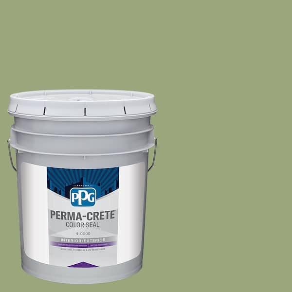 Perma-Crete Color Seal 5 gal. PPG1121-5 Guacamole Satin Interior/Exterior Concrete Stain