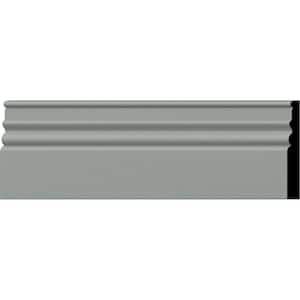 SAMPLE - 3/4 in. x 5-7/8 in. x 12 in. Urethane Federal Baseboard Moulding