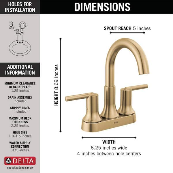 Delta 4-Piece Trinsic Champagne Bronze Decorative Bathroom