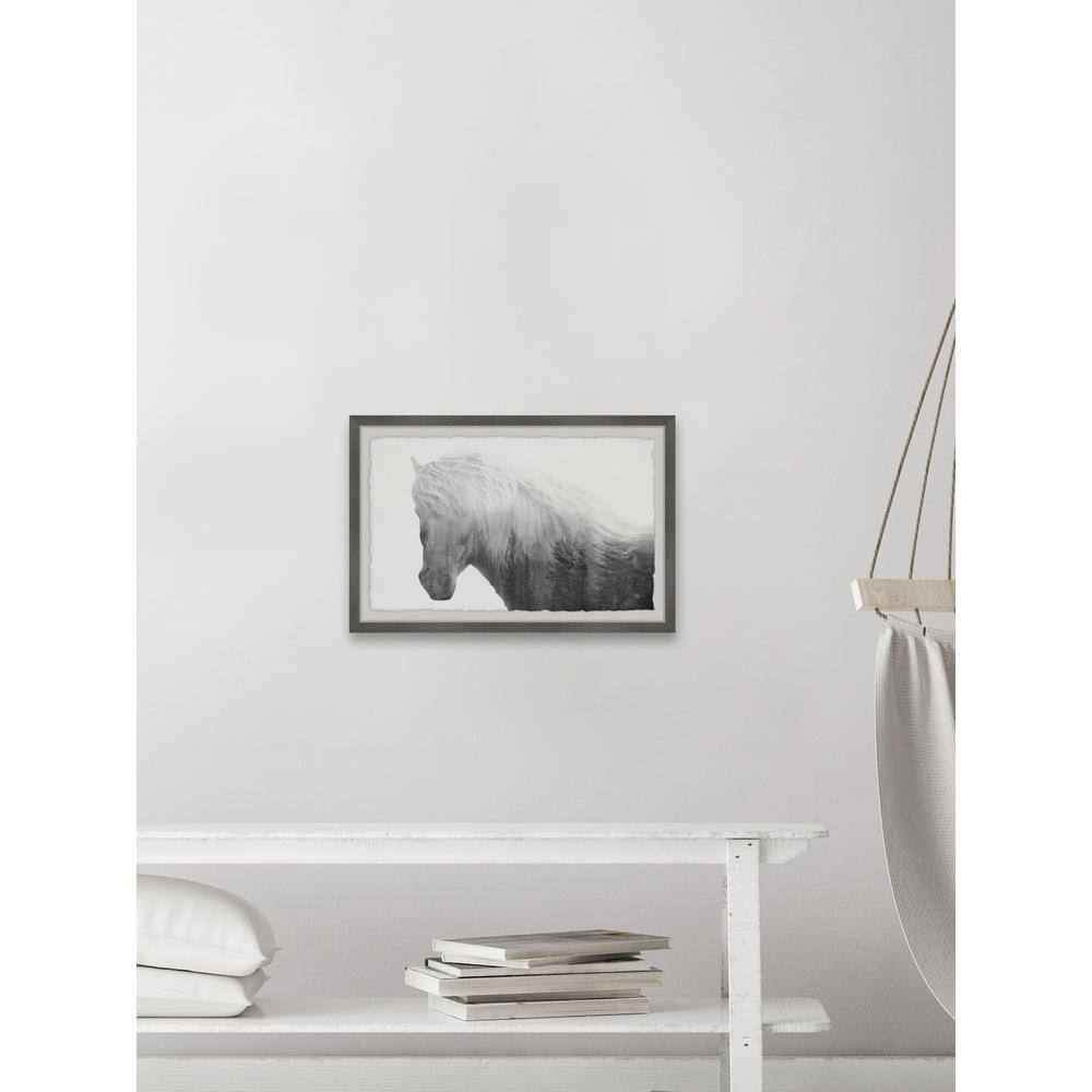 Majestic Horse with Forest Silhouette Framed Wall Art