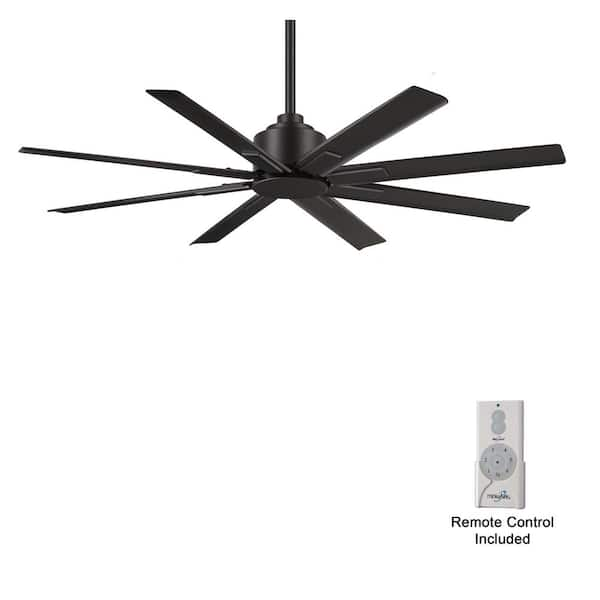 MINKA-AIRE Xtreme H2O 52 in. 6 Fan Speeds Ceiling Fan in Black with ...