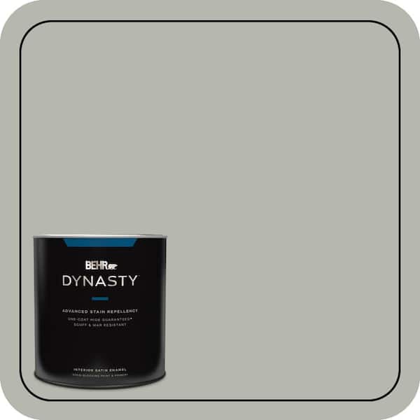 BEHR DYNASTY 1 qt. #ECC-27-2 Stone Mill Satin Enamel Interior Stain-Blocking Paint & Primer