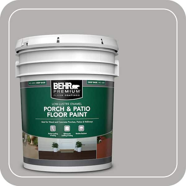 5 gal. #BXC-25 Colonnade Gray Low-Lustre Enamel Interior/Exterior Porch and Patio Floor Paint