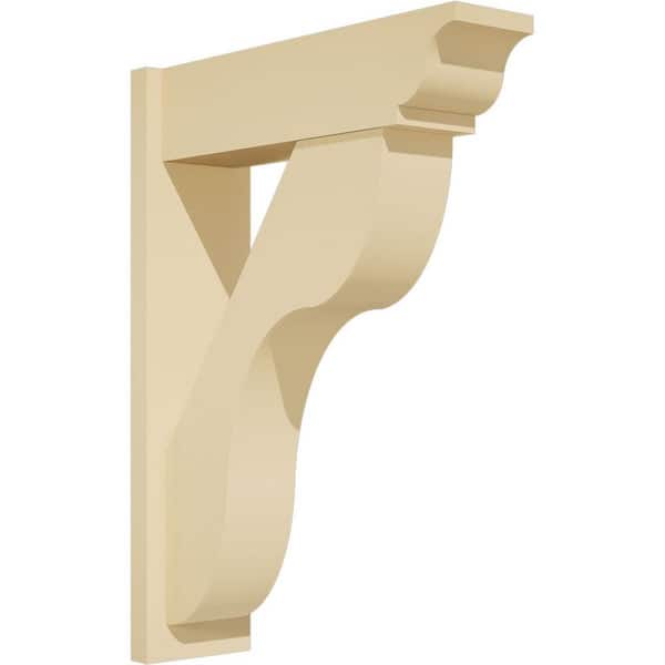 Ekena Millwork Carmel 7 in. W x 32 in. H x 24 in. D Signature Urethane Polyurethane Outlooker with Traditional Ends