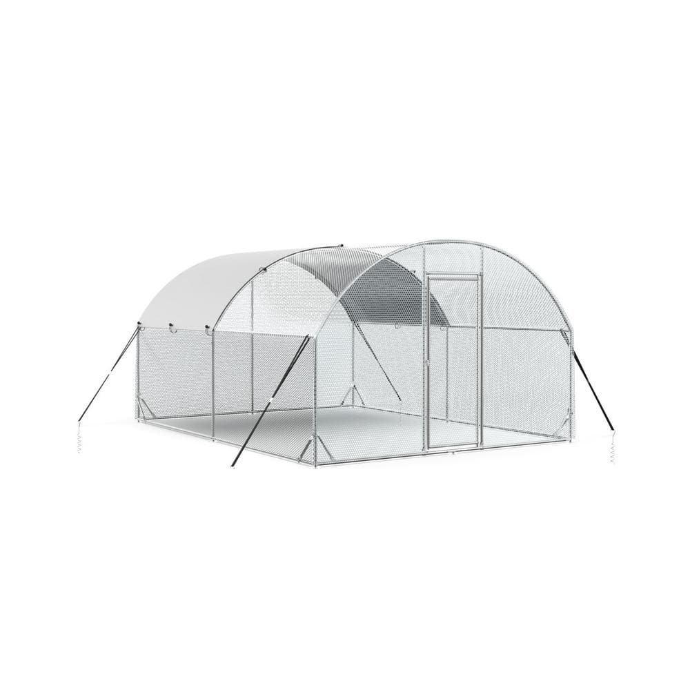 77 in. H x 156 in. W x 120 in. D Large Metal Chicken Coop Poultry Cage with Waterproof and Anti-Ultraviolet Cover price history on PriceWatchPro