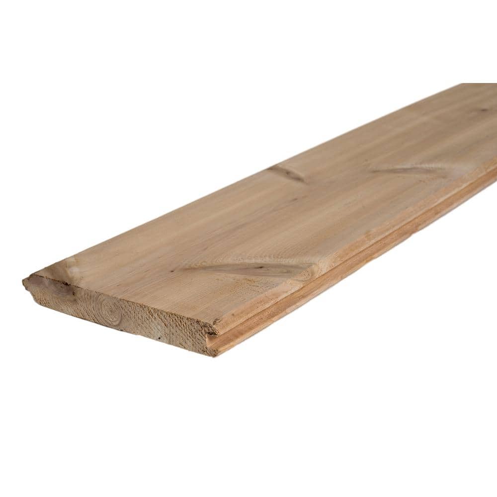 1 in. x 6 in. x 8 ft. Tongue and Groove Pattern Cedar Board 784525