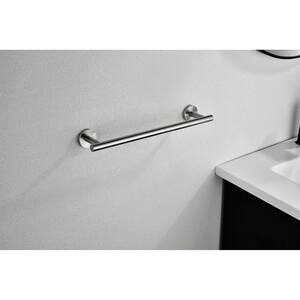 6-Piece Bath Hardware Set with 2-Towel Bars/Racks; Toilet Paper Holder; Hand Towel Holder; Towel/Robe Hook in White