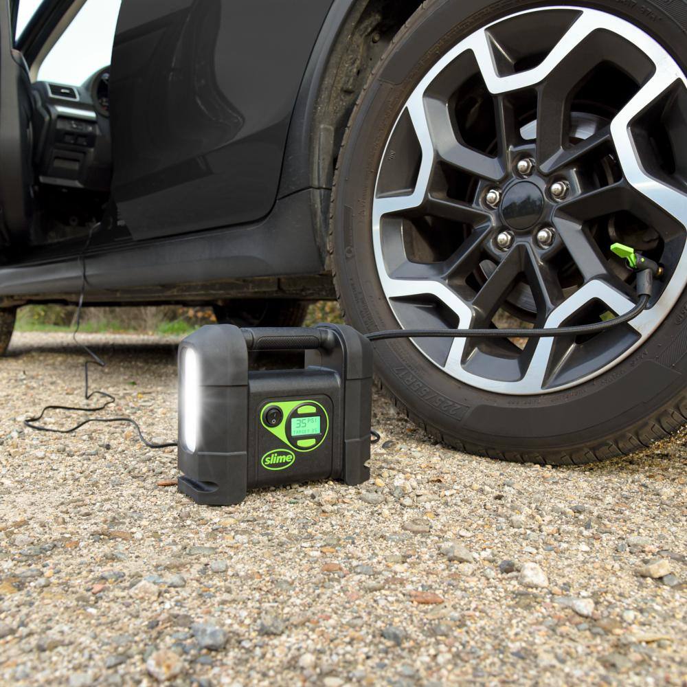 Rugged Digital 12V Tire Inflator with LED Light