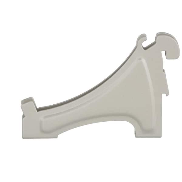 Liberty 8.27 in. Nickel Steel Wraparound Decorative Shelf Bracket (2-Pack)  S43394C-NIC-U - The Home Depot