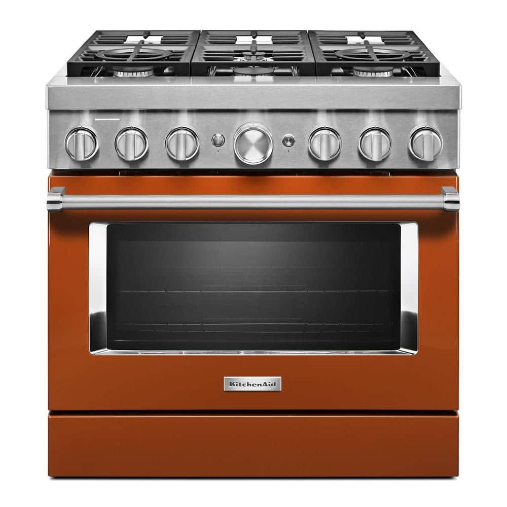 KitchenAid Dual Fuel Range (KFDC506JSC) - Scorched Orange KitchenAid Dual Fuel Range (KFDC506JSC) - Scorched Orange
