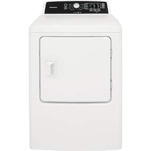 6.7 cu. ft. White Free Standing Gas Dryer