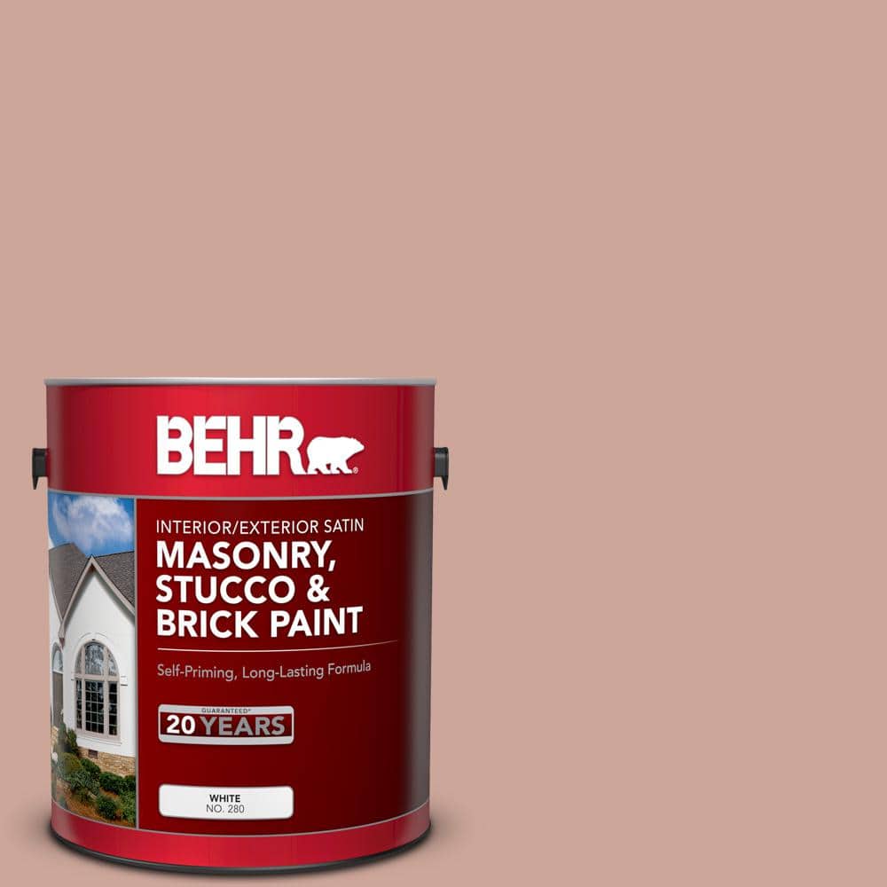 1 gal. #MS-03 Ocean Coral Satin Interior/Exterior Masonry, Stucco and Brick