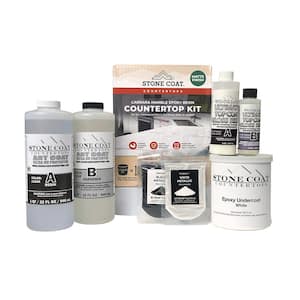 64 oz. Carrara Marble Matte Finish Countertop Kit; Table top Epoxy for Countertop Resurfacing and Countertop Refinishing