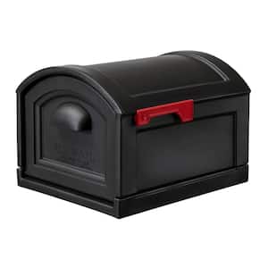 Town-to-Town XL Post-Mount Mailbox - Onyx Black
