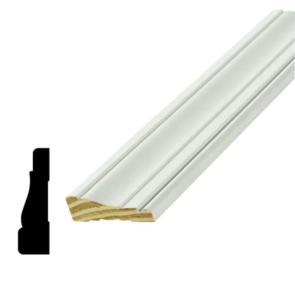 AlexDirect WM 376 11/16 in. x 2-1/4 in. Primed Finger Jointed Pine ...