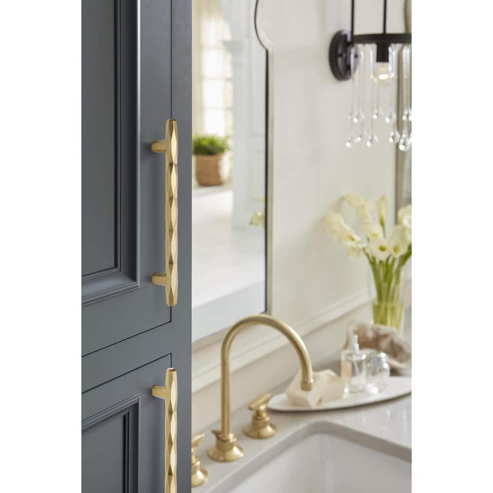 Champagne Bronze Modern Bar Cabinet Pull with Mounting Hardware
