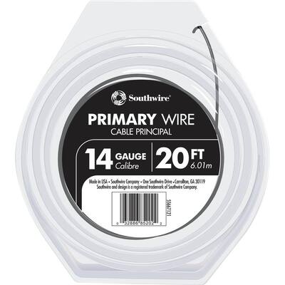 20 ft. 14 Black Stranded CU GPT Primary Auto Wire