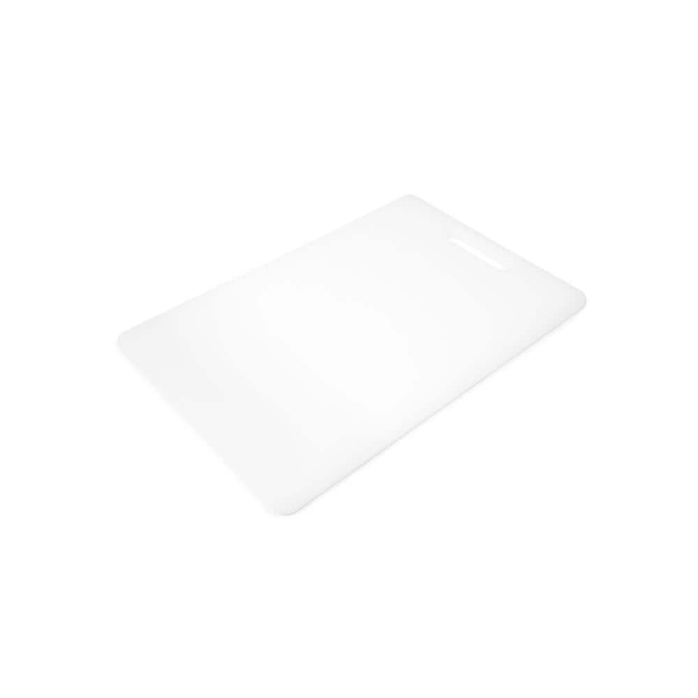 Thunder Group PLCB001, 5x9x1/2-Inch Small Rectangular Plastic Cutting Board,  White