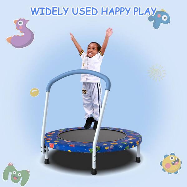 Siavonce 36 in. Mini Trampoline for Kids Ages 1-6 Indoor Outdoor