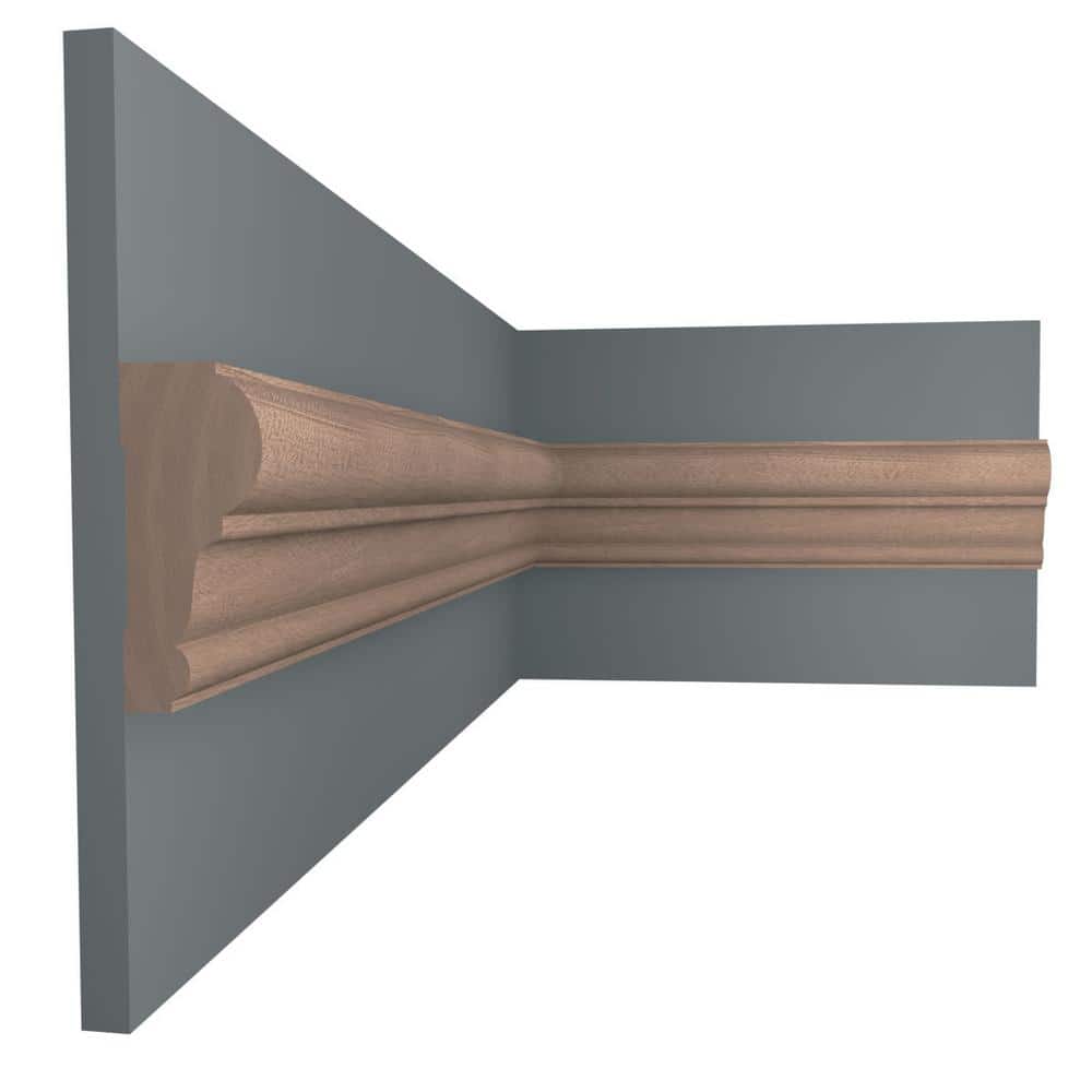 Sapele Mahogany 96" Solid Wood Chair Rail Molding
