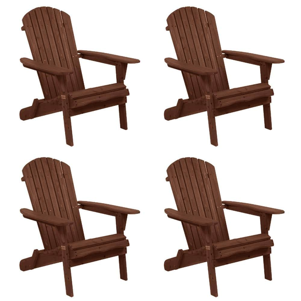 Winado Carbonized Folding Wood Adirondack Chair 4 Pack 275595068425   Winado Wood Adirondack Chairs 275595068425 64 1000 