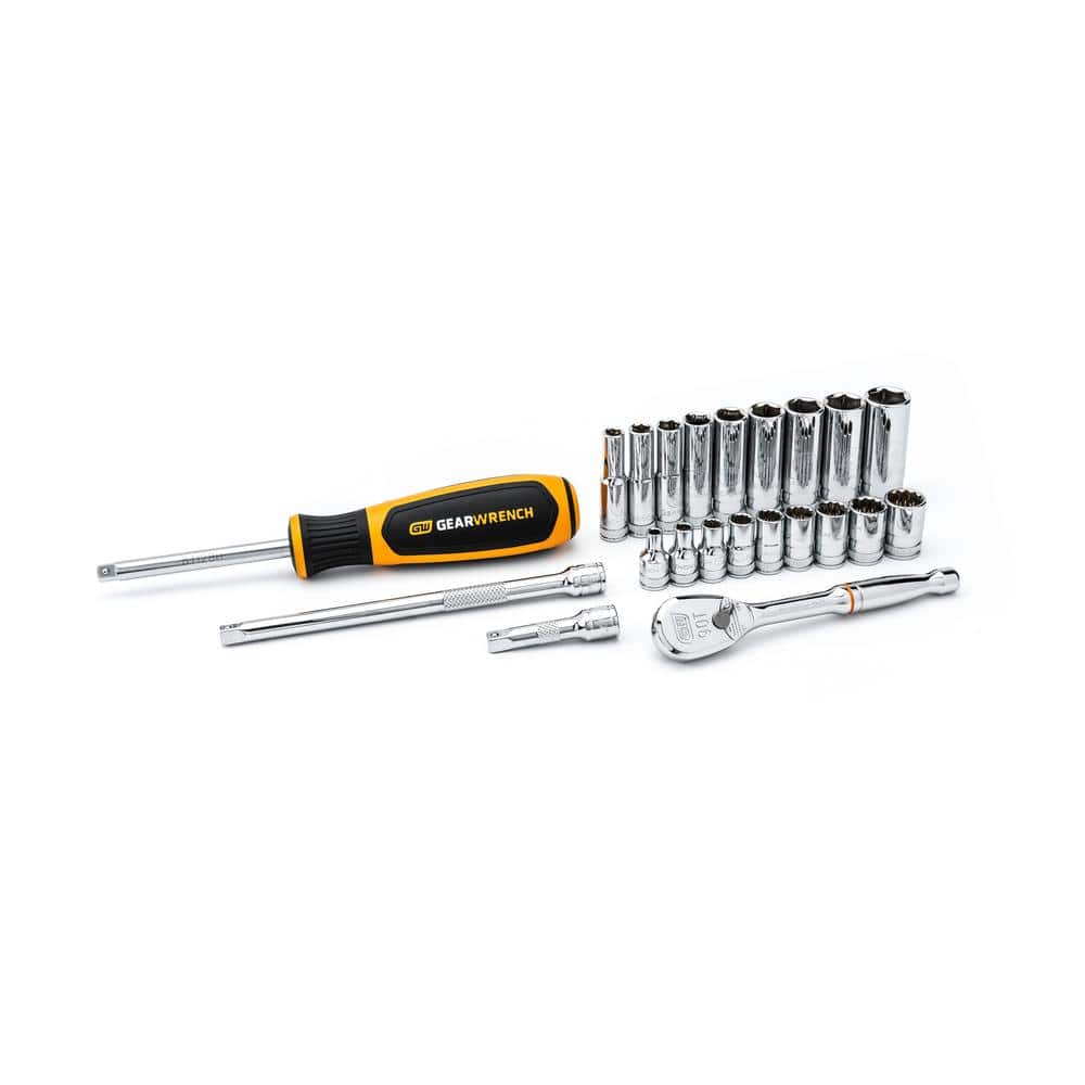 1/4 in. Drive 6 & 12 Point Standard & Deep Metric Mechanics Tool Set (22 Piece) price history on PriceWatchPro
