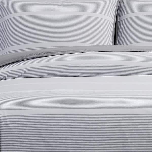 White 2 Brooklyn Loom King Pillowcases 300 Thread Count Yarn Dyed