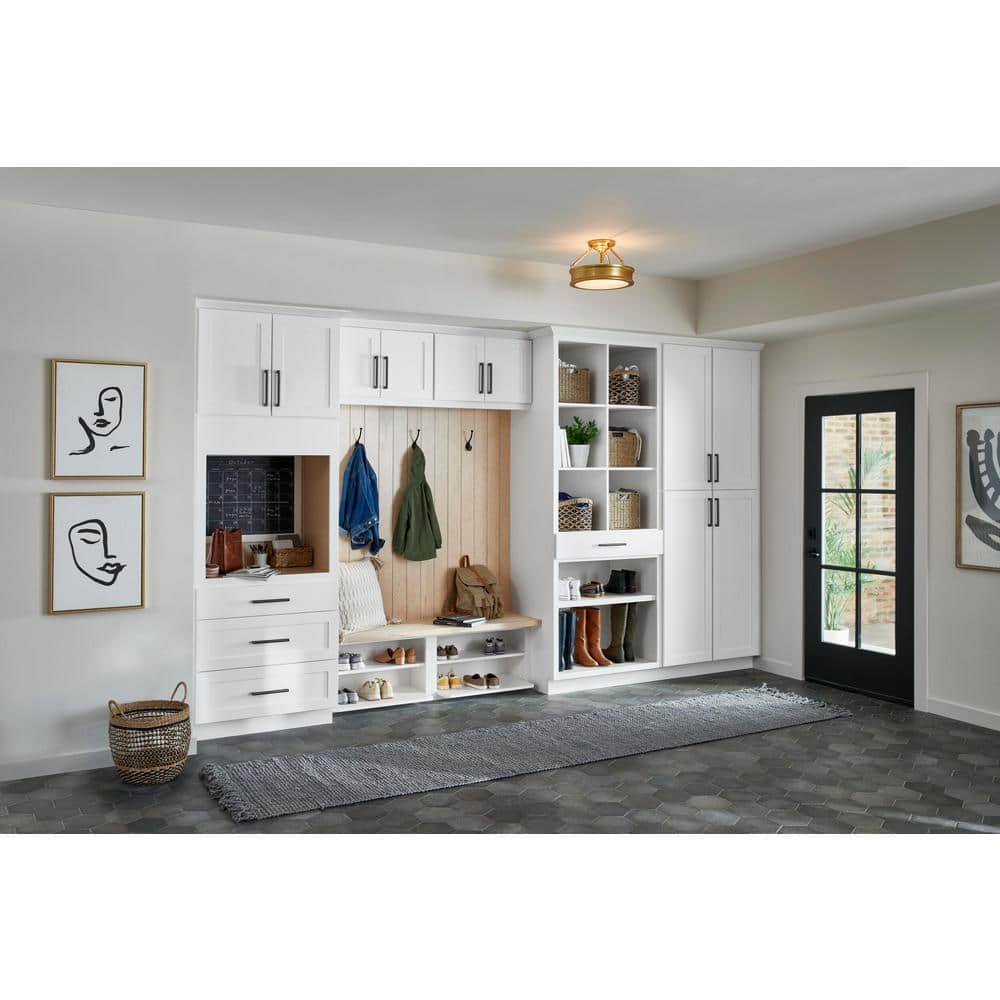 Alpine White Shaker 30" Plywood Wall Bridge Cabinet