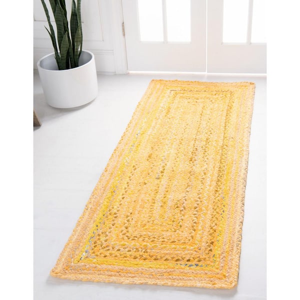 Area Rug Braided Design Chindi Door Mat for living room Indian