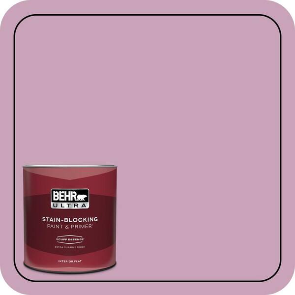 BEHR ULTRA 1 qt. #690D-4 Taste of Berry Extra Durable Flat Interior Paint & Primer