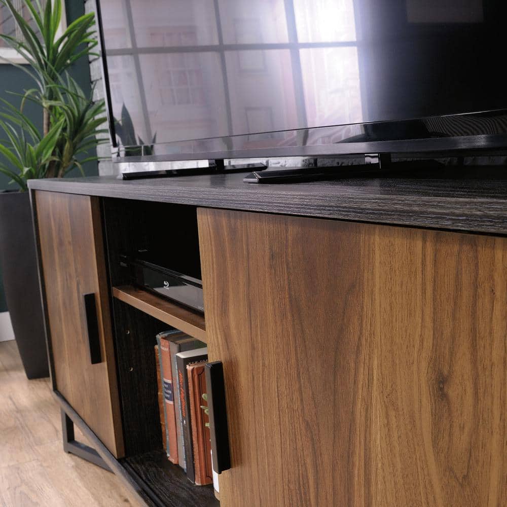 Canton Lane 60" Industrial Brew Oak TV Stand with Sliding Door