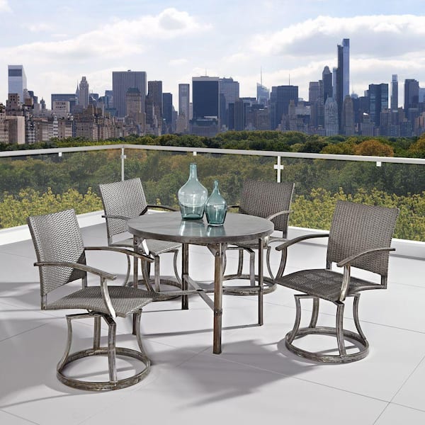 Home Styles Urban Outdoor 5-Piece Patio Dining Set