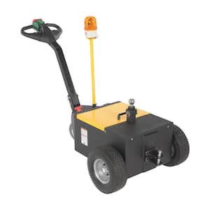 3000 lbs. Pull Capacity Yellow/Black Steel Heavy-Duty Electric Powered Tugger