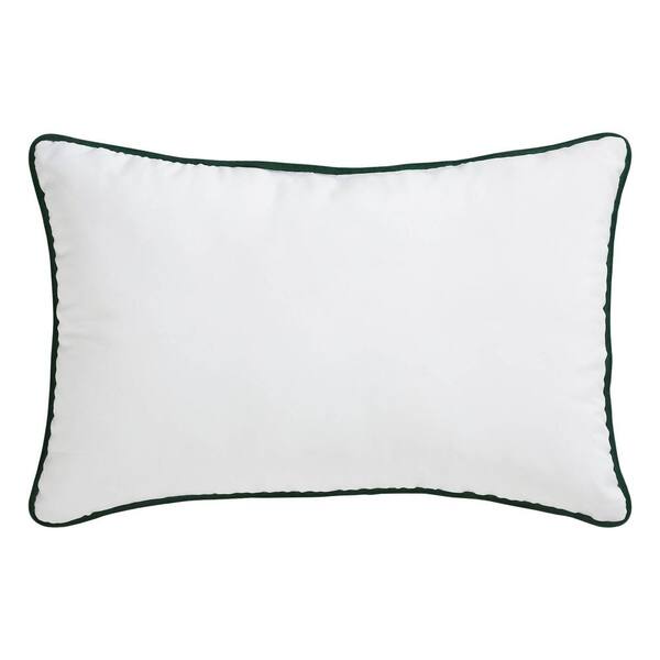 White pillow best sale black trim