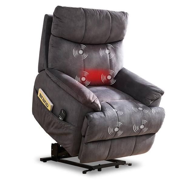 Xmifer Recliner Chair, Lift Chairs Recliners for Elderly Adults Massage  Sofa Chair Ergonomic Lounge with Heated Massage, Footrest Extension, USB