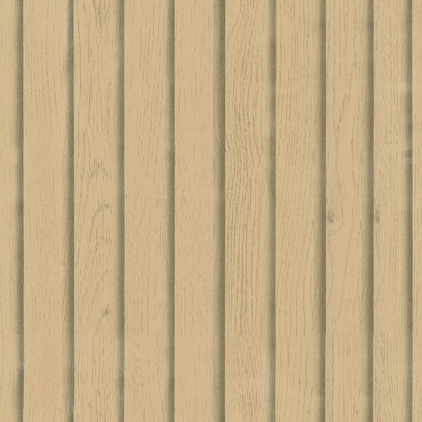 ilemong Yellow Wood Stripe Wallpaper Peel and Stick, Vinyl, Self-Adhesive, Waterproof, Removable, (Covers 25.84 sq. ft. )