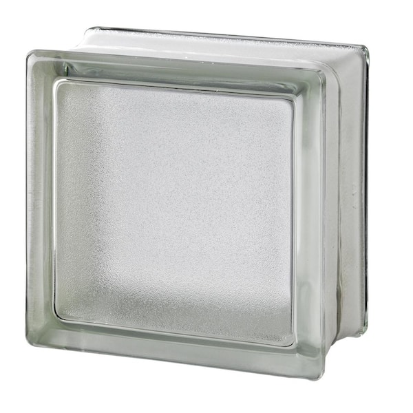 MyMINIGLASS 3 in. Thick Series 6 x 6 x 3 in. (6-Pack) White Mist Pattern Glass Block (Actual 5.75 x 5.75 x 3.12 in.)