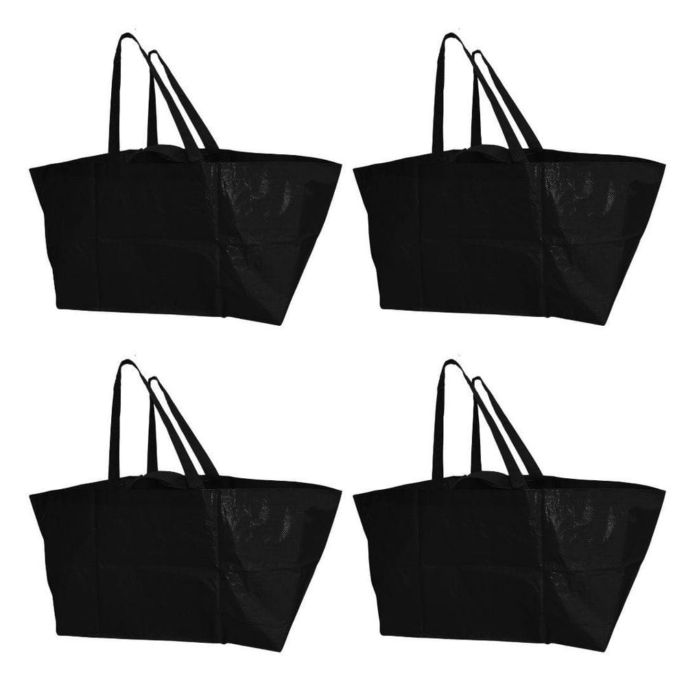 DURASACK 18 gal. Haul-It-All Moving Tote Bag, Black 4-Pack IB