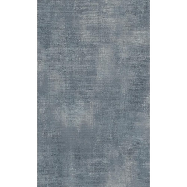 Walls Republic Textile Print Blue Plain Non-Woven Paste the wall Textured Wallpaper 57 sq. ft.
