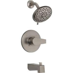 Xander 1-Handle Wall Mount Tub and Shower Faucet Trim Kit in Brushed Nickel (Valve not Included)
