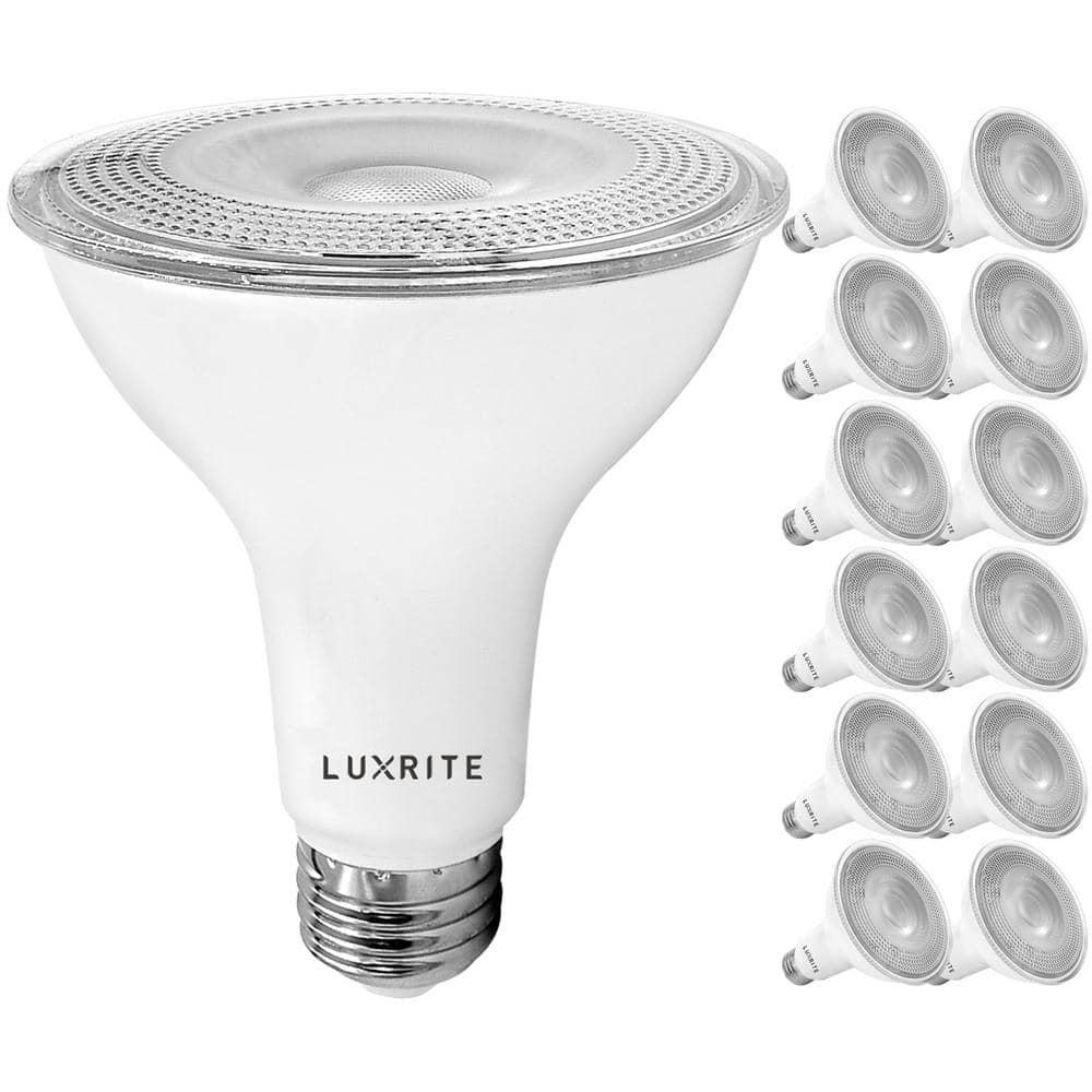 LUXRITE 75-Watt Equivalent PAR30 Dimmable LED Light Bulb Wet Rated 11-Watt Dimmable 2700K Warm White (12-Pack) -  LR31605-12PK
