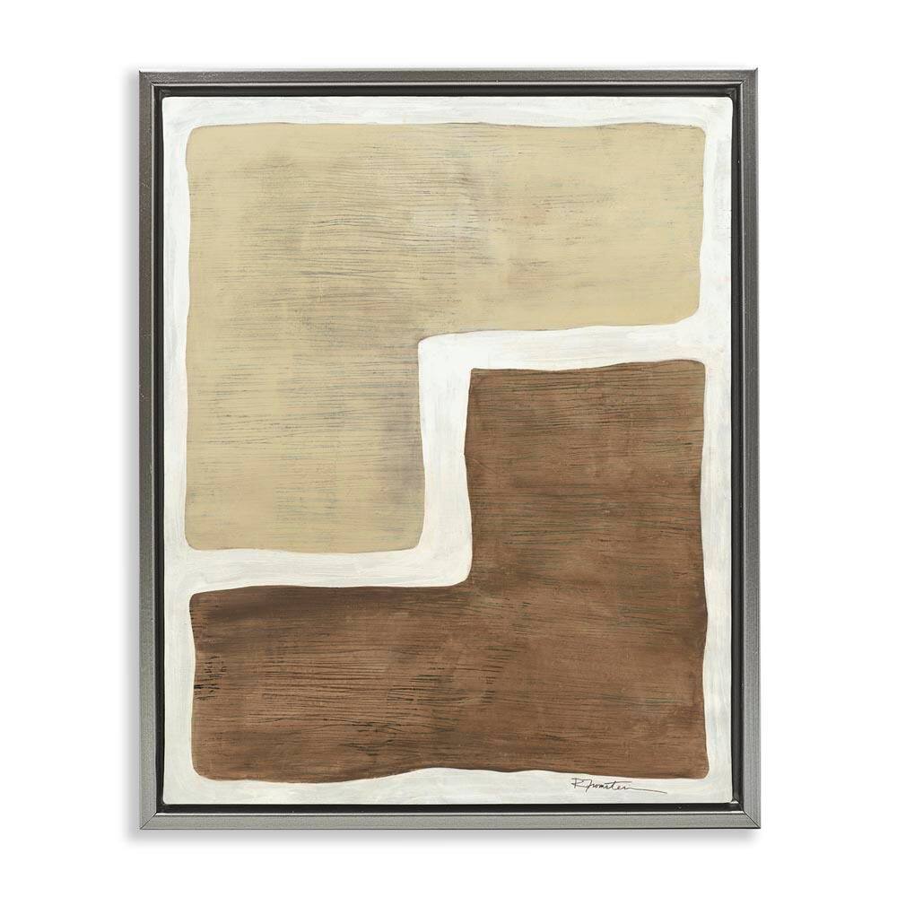 Boho Symmetrical Shapes by Ruth Fromstein Gray Floater Frame Graphic Art Print Abstract 31 in. x 25 in. price history on PriceWatchPro