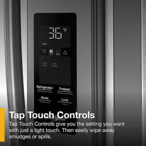 Whirlpool 36 in. 31 cu ft. Standard Depth French Door Refrigerator