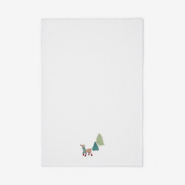 Company Cotton Embroidered Novelty Tabletop Green Seasonal Cotton Single Tea Towel