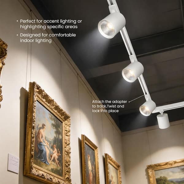FLSNT J-Type Integrated LED Linear Track Lighting, Cylinder Track