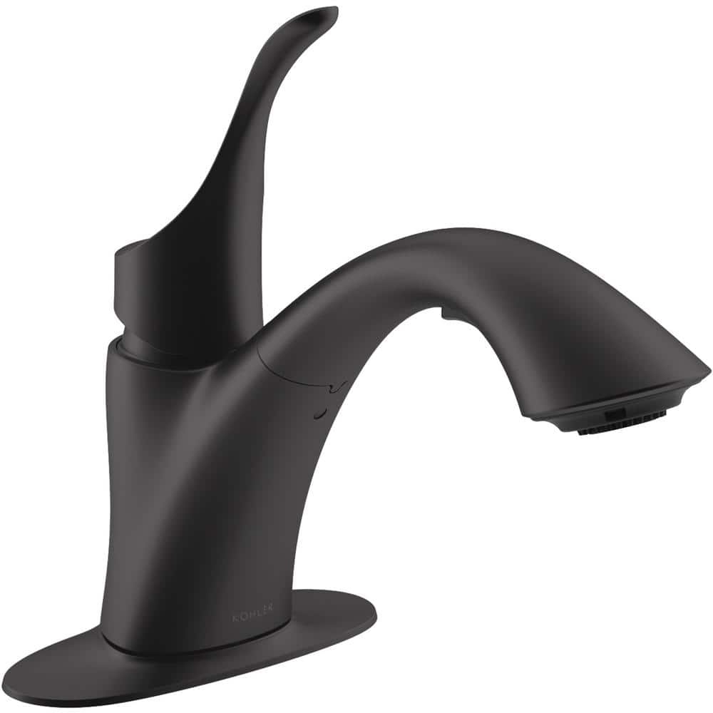 KOHLER Simplice Single-Handle Laundry Utility Faucet in Matte Black