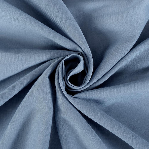 Sun Zero Coralie 100% Cotton Denim Blue Cotton 50 in. W x 63 in. L