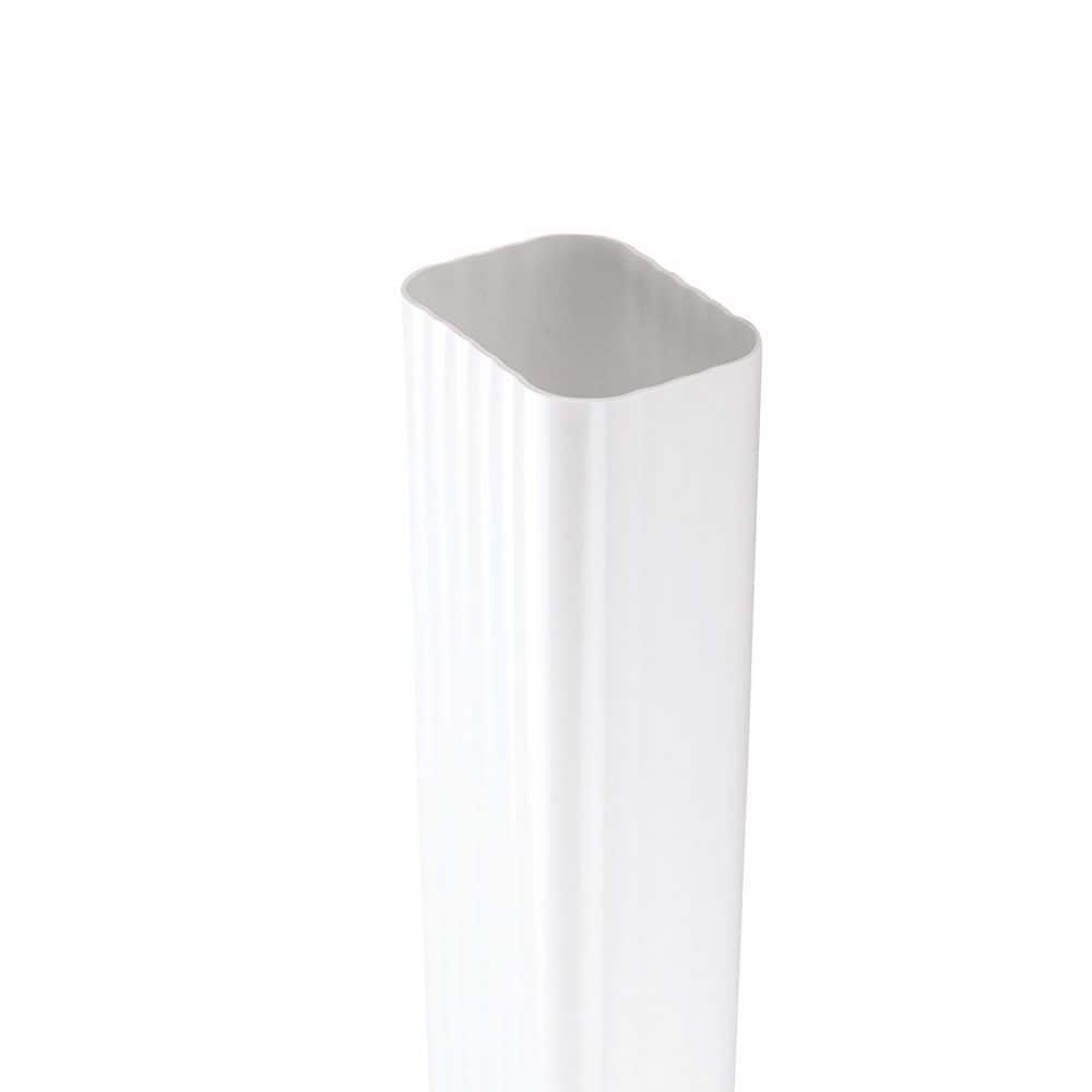 Amerimax Home Products 2 in. x 3 in. x 10 ft. White Vinyl