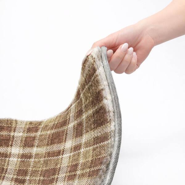 Dream Shag Premium Machine Washable Abstract ADS563 Chocolate 2 ft. x 3 ft. Accent Rug
