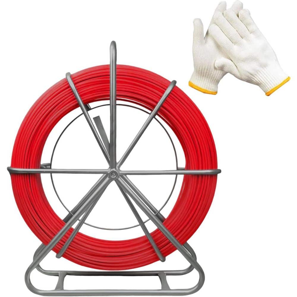500 ft. Fiberglass Duct Rodder Fish Tape Wire Puller with Steel Stand for Electrical and Telecom Conduit price history on PriceWatchPro